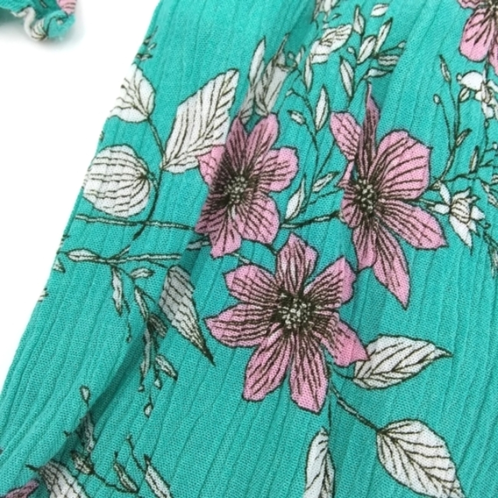 *SOLD* TAKARA Cherry Blossom Print Off Shoulder Romper - Picture 8 of 9